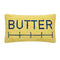rectangular yellow butter throw pillow