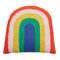 textured rainbow arch throw pillow