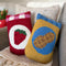 peanut butter and strawberry jam shaped tufted throw pillows