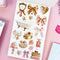 interior stickers of coquette sticker book