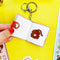 interior sticker inside of  Monchhichi Mini Stickerbook Keychain