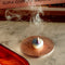 burning incense droplet