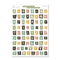 sheet 2 of colorful 90's inspired letter sticker sheets