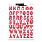 sticker sheet 2 of red letter balloon shaped sticker sheets