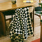 black and white geometric bath towel
