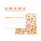 cream desk pad with colorful retro floral print