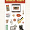set of 2 sticker sheets with realistic magic themes