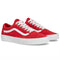 red old skool sneaker with white lace laces