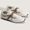 vans super low pro with brown, beige and cream with brown wraparound laces
