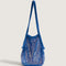 royal blue mesh market bag