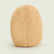 back view of hot dog in bun warmie plush
