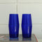 set of 2 Century Cobalt Glass Set - 16 oz. on a book