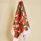 hanging white tea towel with red tomato print
