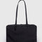 black medium nylon bowler bag