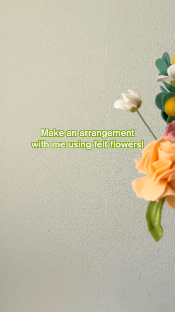 felt floral arrangement