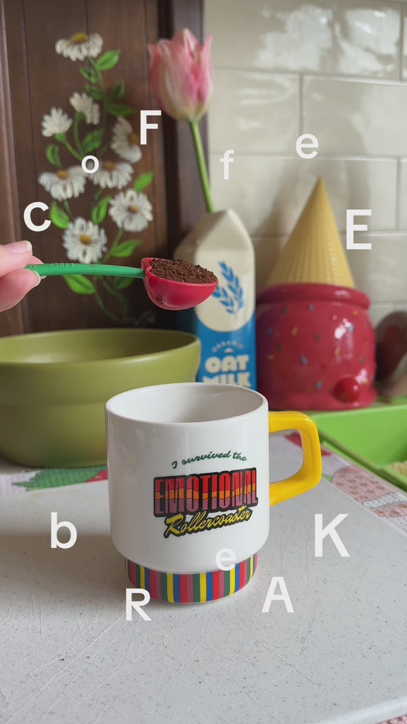 model making drink in emotional rollercoaster mug