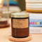 golden coast soy candle in amber jar