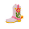 pink cowboy boot vase
