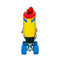 back view of yellow rainbow skates
